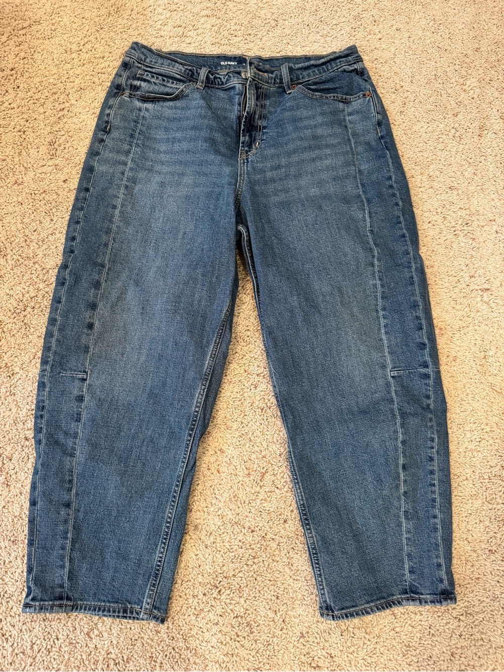 Old Navy High Rise Barrel Leg Jeans
